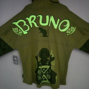 Disney Parks Green Glow-in-the-Dark Bruno Spirit Jersey – Encanto Size Large NWT